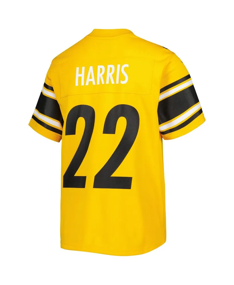 Big Boys Nike Najee Harris Gold Pittsburgh Steelers Inverted Game Jersey