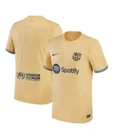 Men's Nike Yellow Barcelona 2022/23 Away Replica Blank Jersey