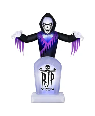 Hurley Halloween Inflatable Animated Tombstone Reaper, 96"
