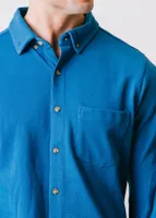 Hope & Henry Mens' Organic Cotton Pique Button Down Shirt