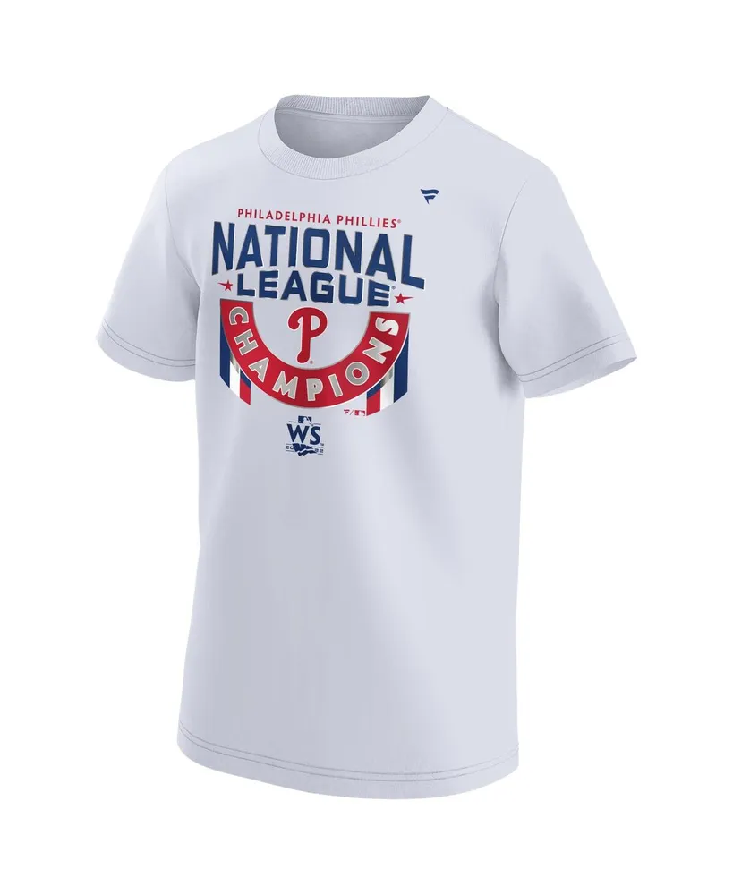 Big Boys Fanatics White Philadelphia Phillies 2022 National League Champions Locker Room T-shirt