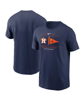 Men's Nike Navy Houston Astros 2022 American League Champions Pennant T-Shirt