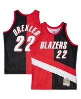 Men's Mitchell & Ness Clyde Drexler Red