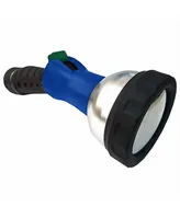 Gardener's Select Torch Nozzle Shower Head, Blue, Silver