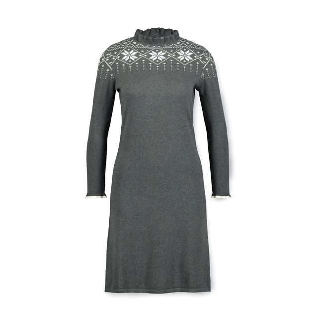 Hope & Henry Women's Fair Isle Sweater Dress