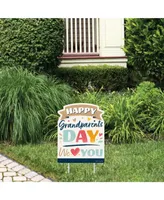 Happy Grandparents Day - Outdoor Lawn Sign - Party Yard Sign - 1 Pc