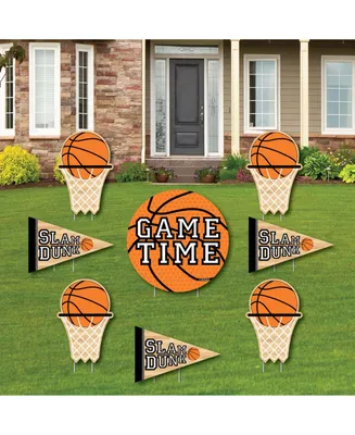 Nothin' but Net - Basketball - Outdoor Lawn Decor - Party Yard Signs - Set of 8