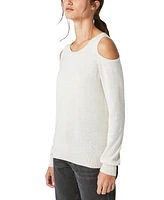 Lucky Brand Women's Cold-Shoulder Long-Sleeve Sweater