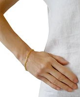 Paperclip Link Chain Bracelet in 14k Gold 7-1/2"