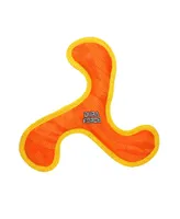 DuraForce Boomerang Tiger Orange-Yellow, Dog Toy