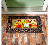 Evergreen Give Thanks Sassafras Switch Puzzle Mat 11.5 x 10 Inches Indoor and Outdoor Decor