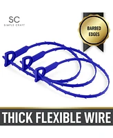 Zulay Kitchen 20-Inch Plumbing Snake Drain Clog Remover - 3 Pack