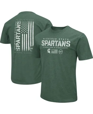 Men's Colosseum Green Michigan State Spartans Oht Military-Inspired Appreciation Flag 2.0 T-shirt