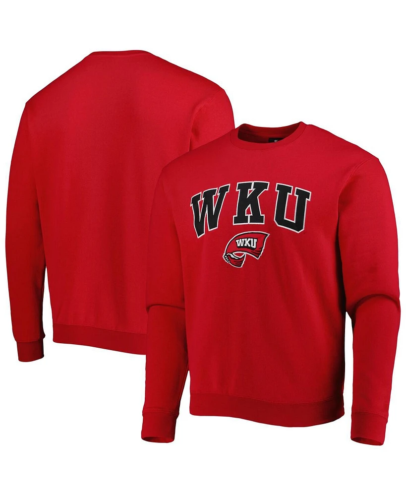 Men's Colosseum Western Kentucky Hilltoppers Arch Over Logo Pullover Sweatshirt