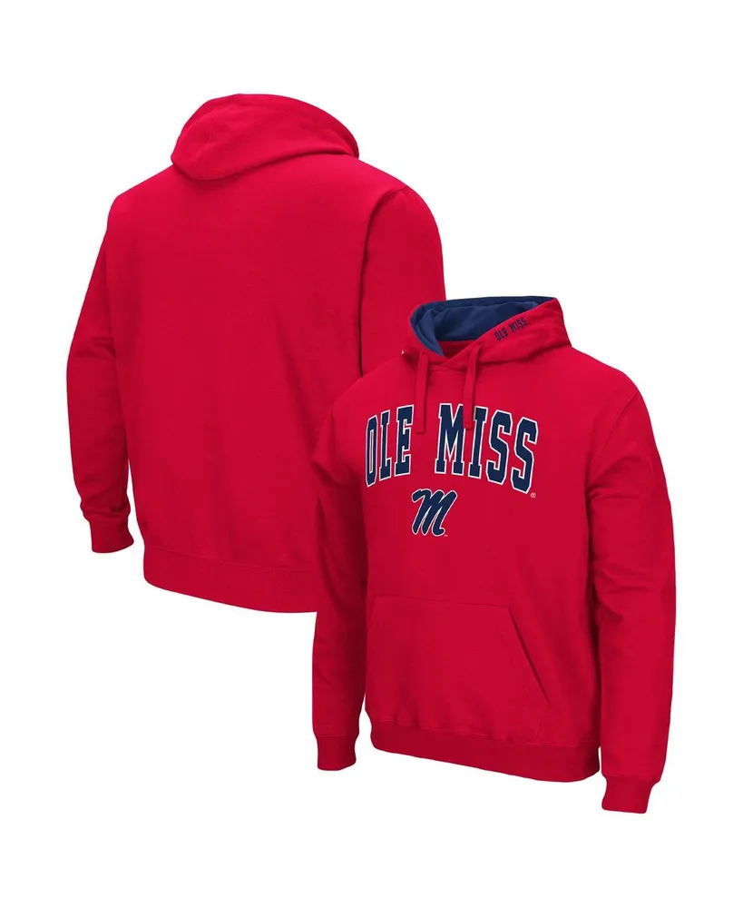 Men's Colosseum Ole Miss Rebels Arch & Team Logo 3.0 Pullover Hoodie