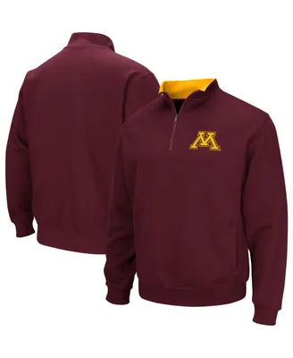 Men's Colosseum Maroon Minnesota Golden Gophers Big and Tall Tortugas Logo Quarter-Zip Sweatshirt