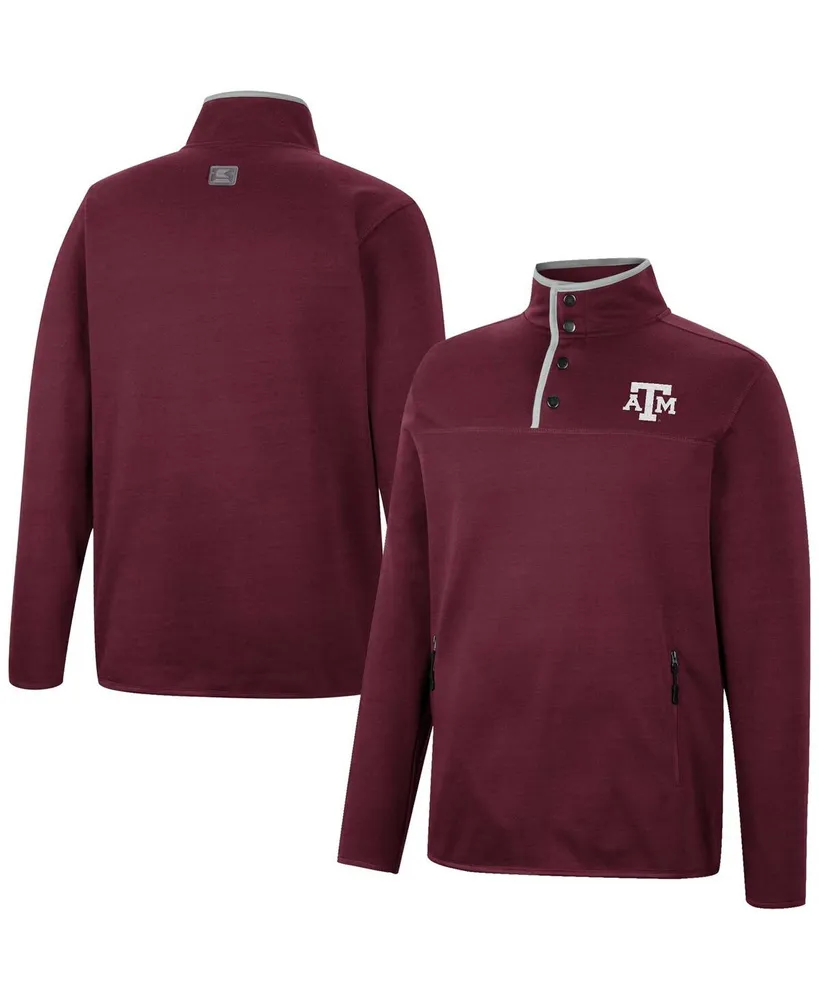 Men's Colosseum Maroon Texas A&M Aggies Rebound Quarter-Snap Jacket