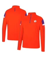 Men's Colosseum Orange Clemson Tigers Golf Match Quarter-Zip Windshirt