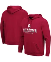 Men's Colosseum Crimson Oklahoma Sooners Lantern Pullover Hoodie