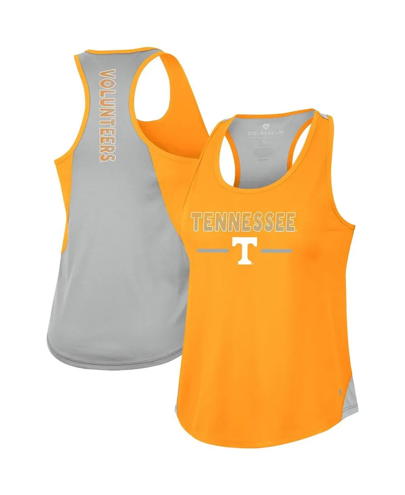 Women's Colosseum Tennessee Orange Volunteers Sachs 2-Hit Scoop Neck Racerback Tank Top