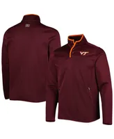 Men's Colosseum Maroon Virginia Tech Hokies Rebound Quarter-Snap Jacket