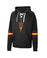 Men's Colosseum Arizona State Sun Devils Lace-Up 4.0 Pullover Hoodie