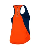 Women's Colosseum Navy Auburn Tigers Sachs 2-Hit Scoop Neck Racerback Tank Top