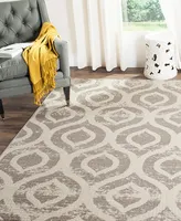 Safavieh Amsterdam AMS107 Ivory and Mauve 4' x 6' Outdoor Area Rug