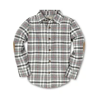 Hope & Henry Baby Boys Organic Cotton Long Sleeve Brushed Cotton Flannel Button Down Shirt