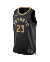 Men's and Women's Nike Fred Vanvleet Black Toronto Raptors 2022/23 City Edition Swingman Jersey