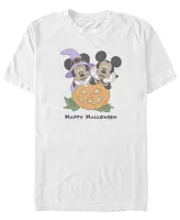 Fifth Sun Men's Mickey Classic Pumpkin Mice Short Sleeves T-shirt