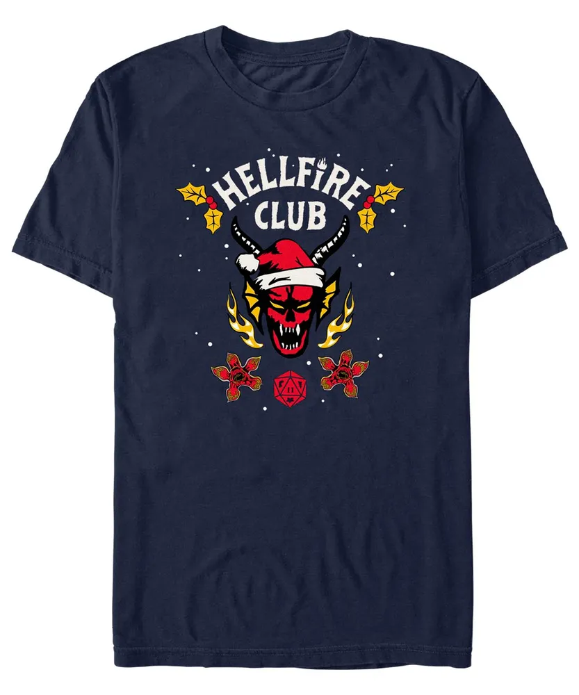 Fifth Sun Men's Stranger Things A Hellfire Holiday Short Sleeves T-shirt