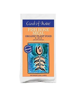 Coast of Maine Fish Bone Meal, Organic Plant Food, 3lbs