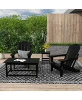 WestinTrends 4-Piece Outdoor Paio Adirondack Conversation Set