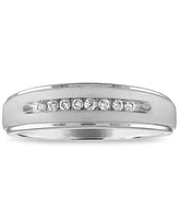 Men's Diamond Band (1/10 ct. t.w.) 10k Yellow Gold or White