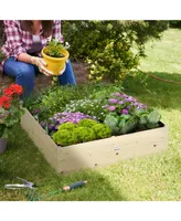 Raised Garden Bed No Bottom Wooden Planter Box For Vegetables