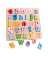 Bigjigs Toys Chunky Alphabet Lowercase Puzzle, 26 Pieces