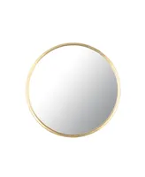 Round Metal Wall Mirror, 24" D