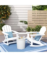 WestinTrends Outdoor Patio Porch Rocking Adirondack Chair (Set of 2)