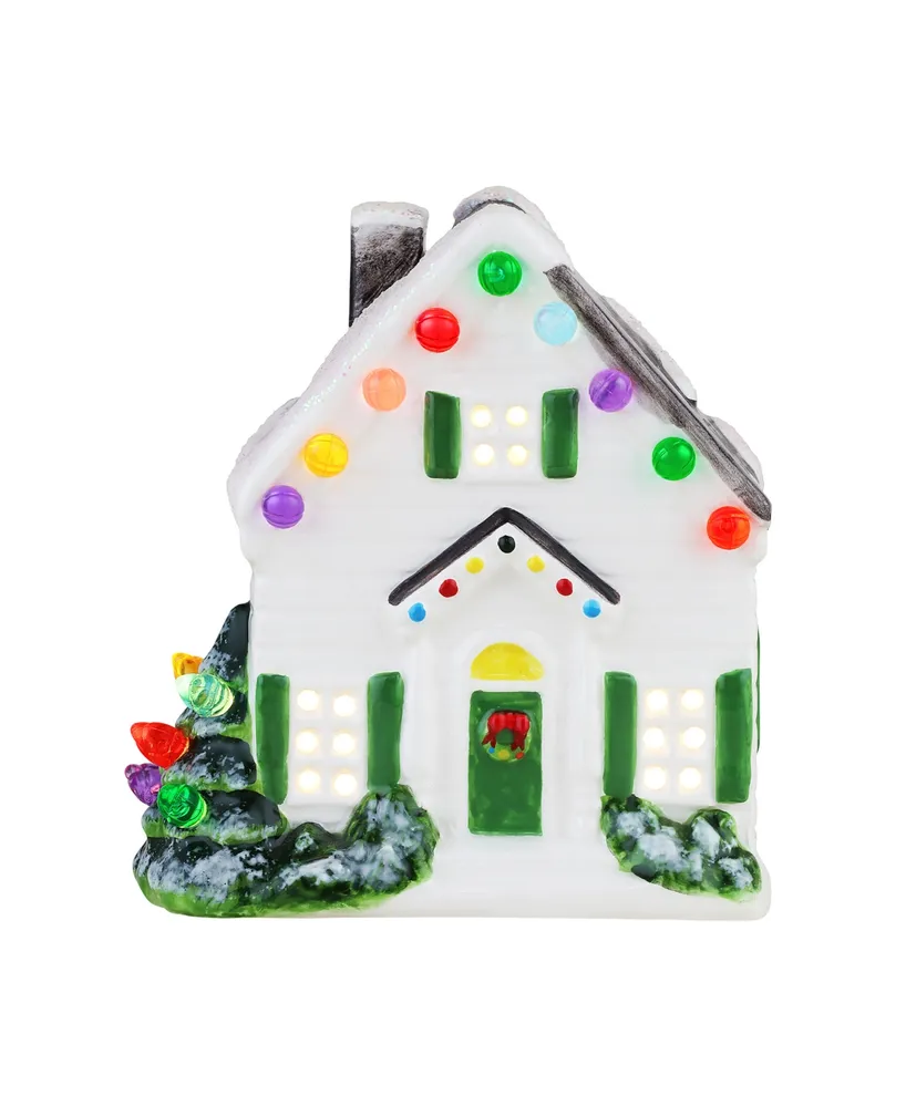 4.6" Nostalgic Ceramic Village House Holiday Decor