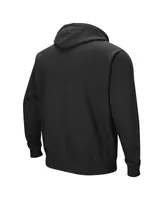 Men's Colosseum Black Pitt Panthers Arch & Team Logo 3.0 Pullover Hoodie