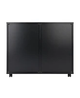Winsome Halifax 26.3" Wood 2-Door 4-Drawer Wide Storage Cabinet