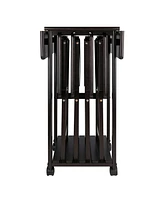 Winsome Sophia 5-Piece Wood Drop Leaf Top Snack Table Set