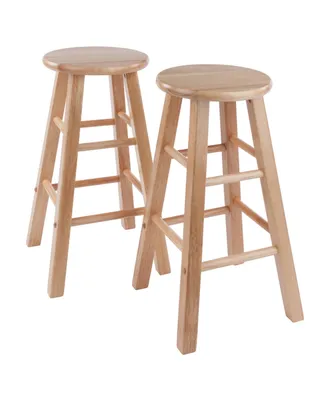 Winsome Element 2-Piece Wood Counter Stool Set