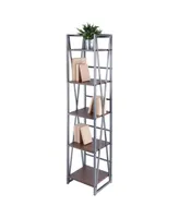 Winsome Isa 61.42" Wood 5 Tier Shelf