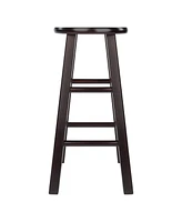 Winsome Element 2 Piece Wood Counter Stool Set