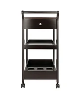 Winsome Jeston 37.24" Wood Entertainment Cart