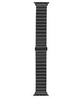 WITHit Space Grey Stainless Steel Bar Link Band designed for Apple Watch 42mm (Series 1-3 only) & 44/45/46/49mm (Ultra & Ultra 2)