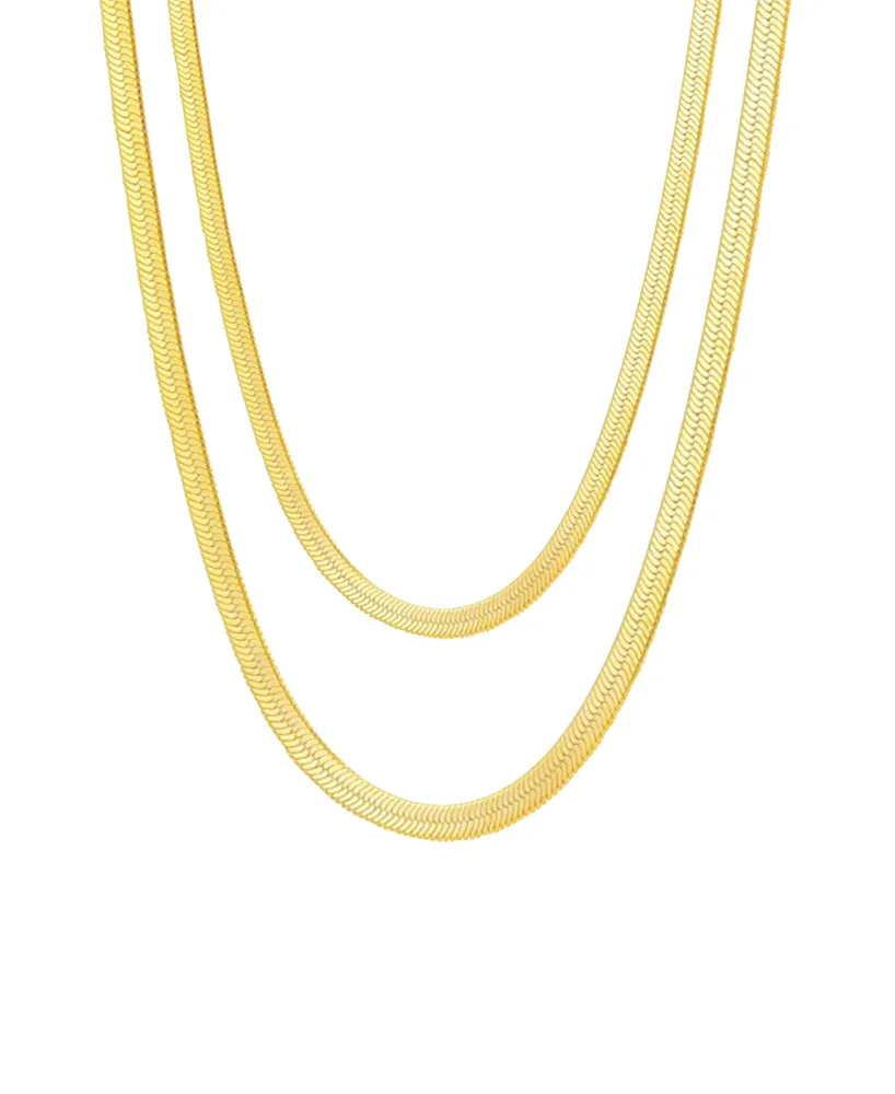 Ben Oni Maelle 2 Pieces Herringbone Necklace Set