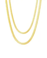 Ben Oni Maelle 2 Pieces Herringbone Necklace Set